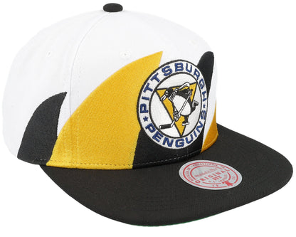 Mitchell & Ness Men's NHL Vintage Sharktooth Snapback Penguins Snapback Caps