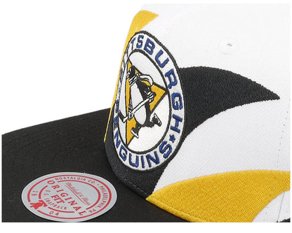 Mitchell & Ness Men's NHL Vintage Sharktooth Snapback Penguins Snapback Caps