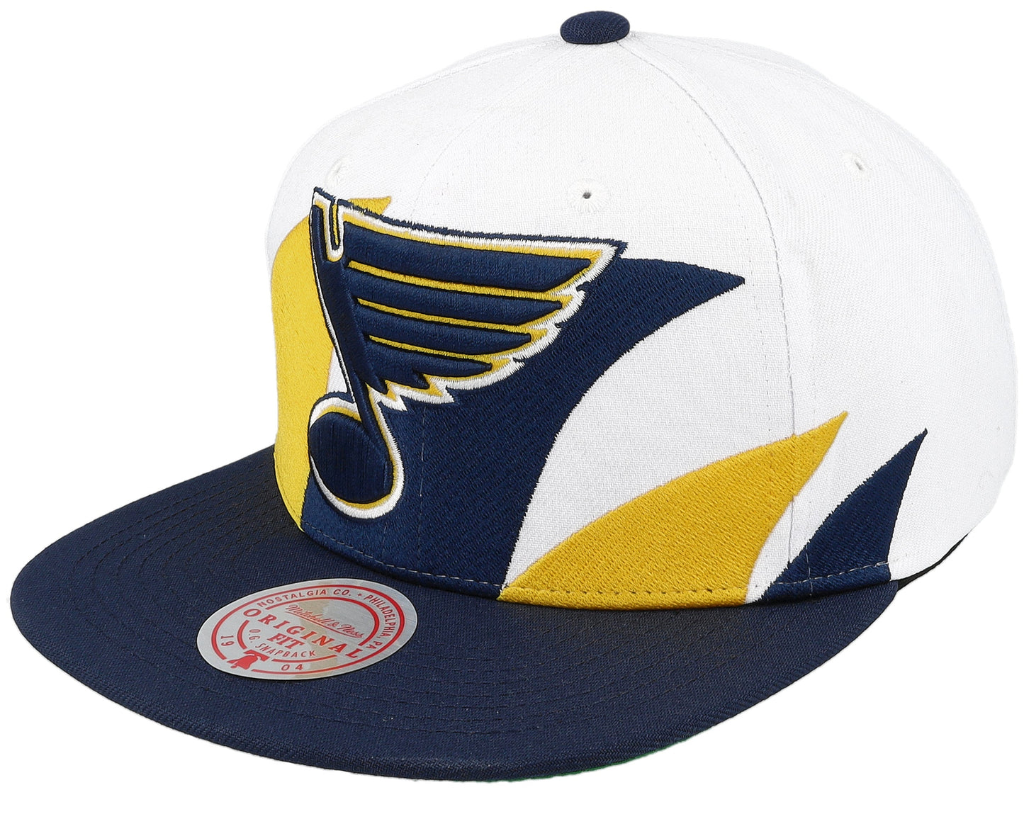 Mitchell & Ness Men's NHL Vintage Sharktooth Snapback Blues Snapback Caps