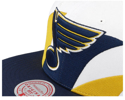 Mitchell & Ness Men's NHL Vintage Sharktooth Snapback Blues Snapback Caps