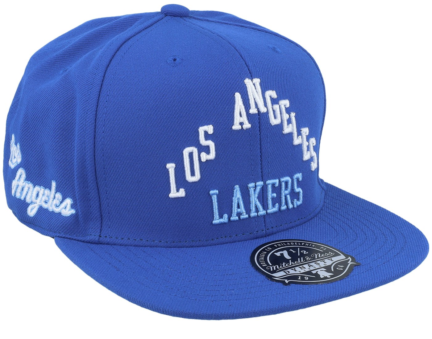 Men's Mitchell & Ness NBA Logo History Fitted Hwc Lakers