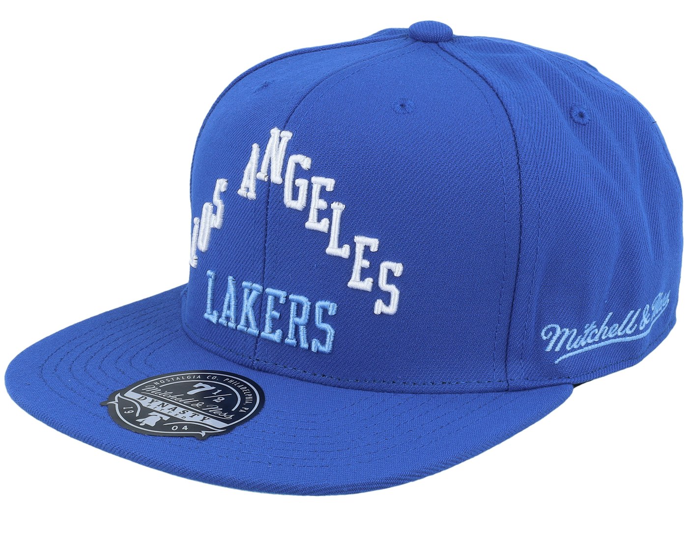 Men's Mitchell & Ness NBA Logo History Fitted Hwc Lakers