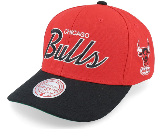 Mitchell & Ness Men's NBA Team Script 2.0 Pro Snapback Hwc Bulls Snapback Caps