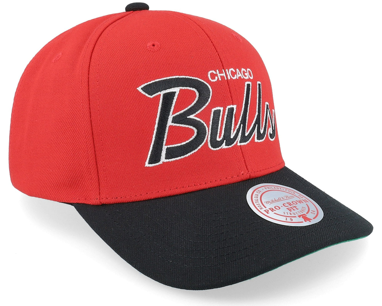 Mitchell & Ness Men's NBA Team Script 2.0 Pro Snapback Hwc Bulls Snapback Caps