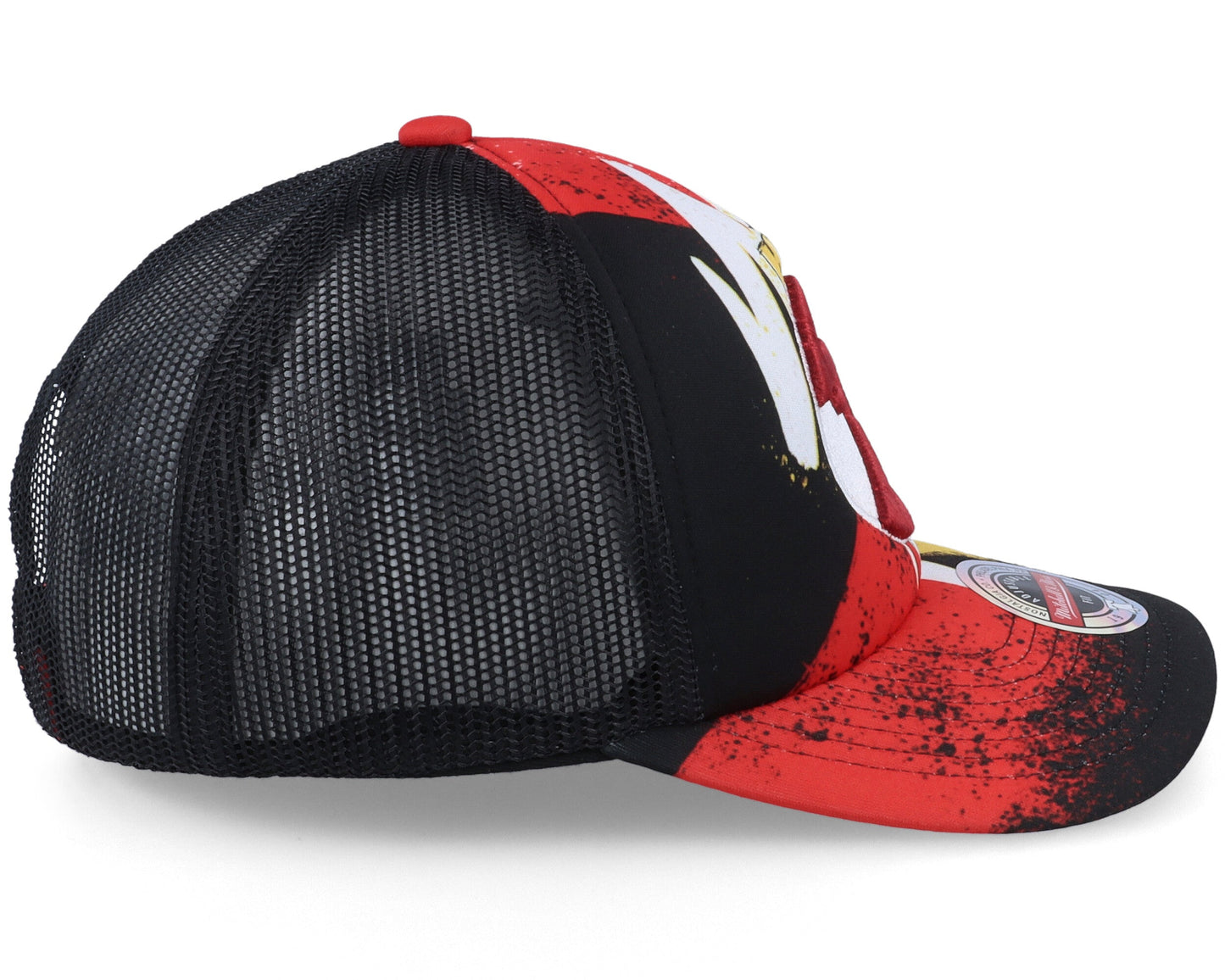 Men's Mitchell & Ness NBA Hyper Trucker Snapback Hwc Rockets - Black