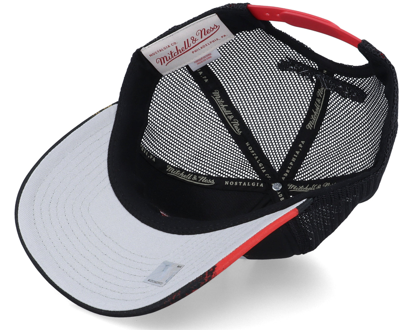 Men's Mitchell & Ness NBA Hyper Trucker Snapback Hwc Rockets - Black