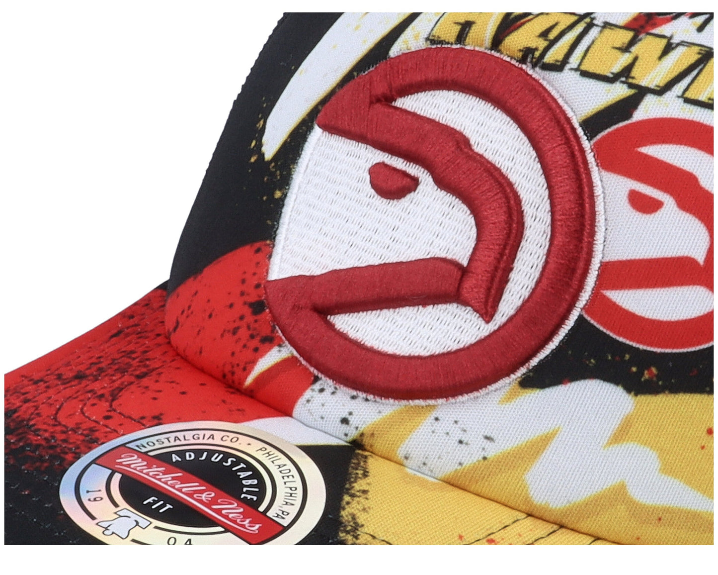 Men's Mitchell & Ness NBA Hyper Trucker Snapback Hwc Rockets - Black