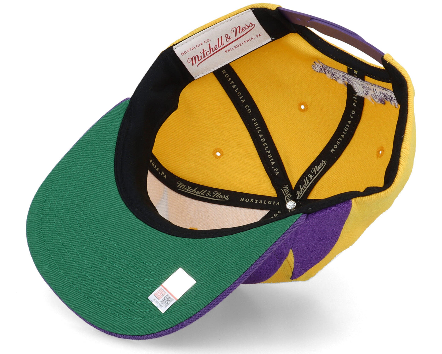 Mitchell & Ness Men's Ncaa Sharktooth Snapback Lsu Snapback Caps