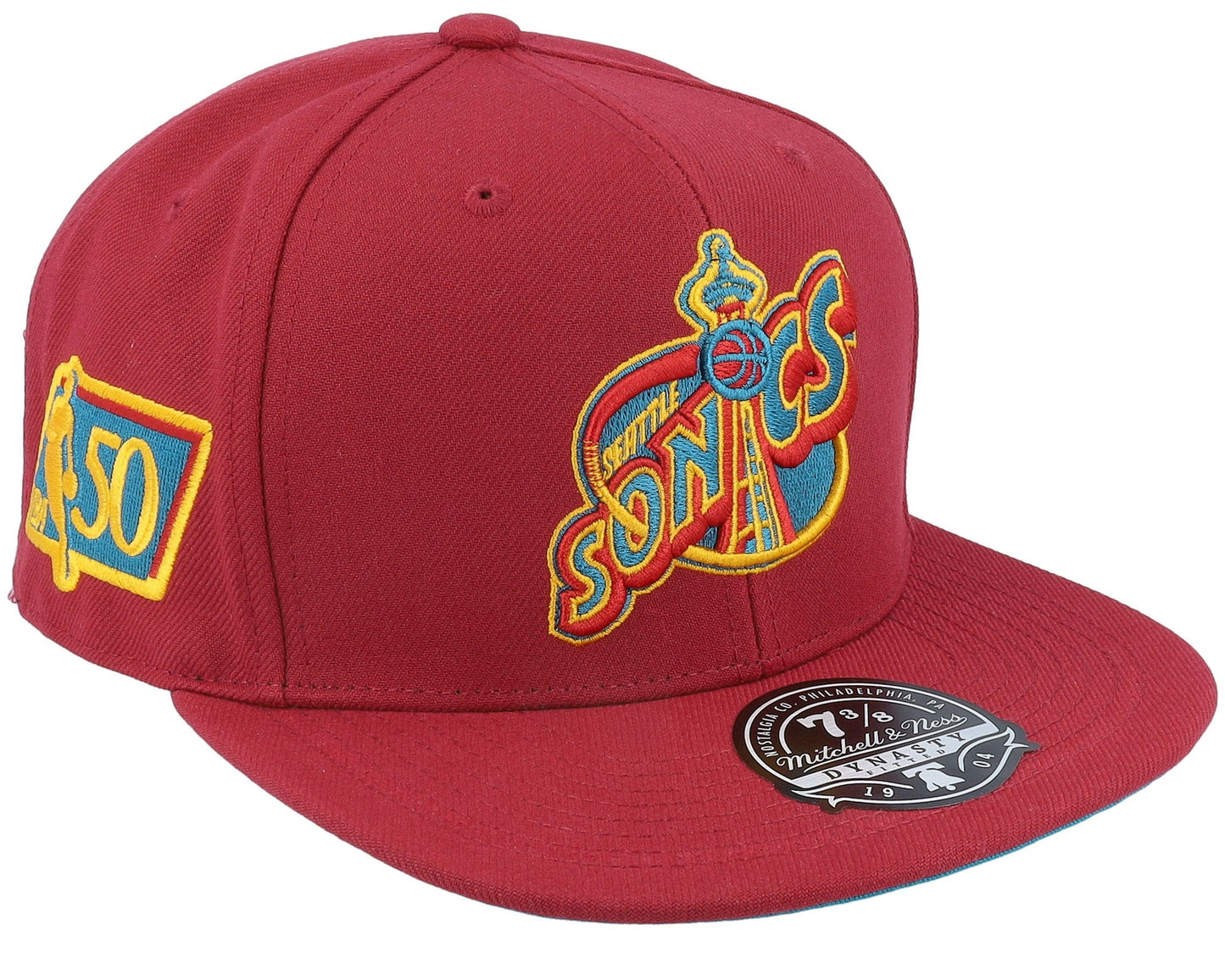 Mitchell & Ness Men's NBA Northern Lights Fitted Hwc Supersonics Fitted Caps
