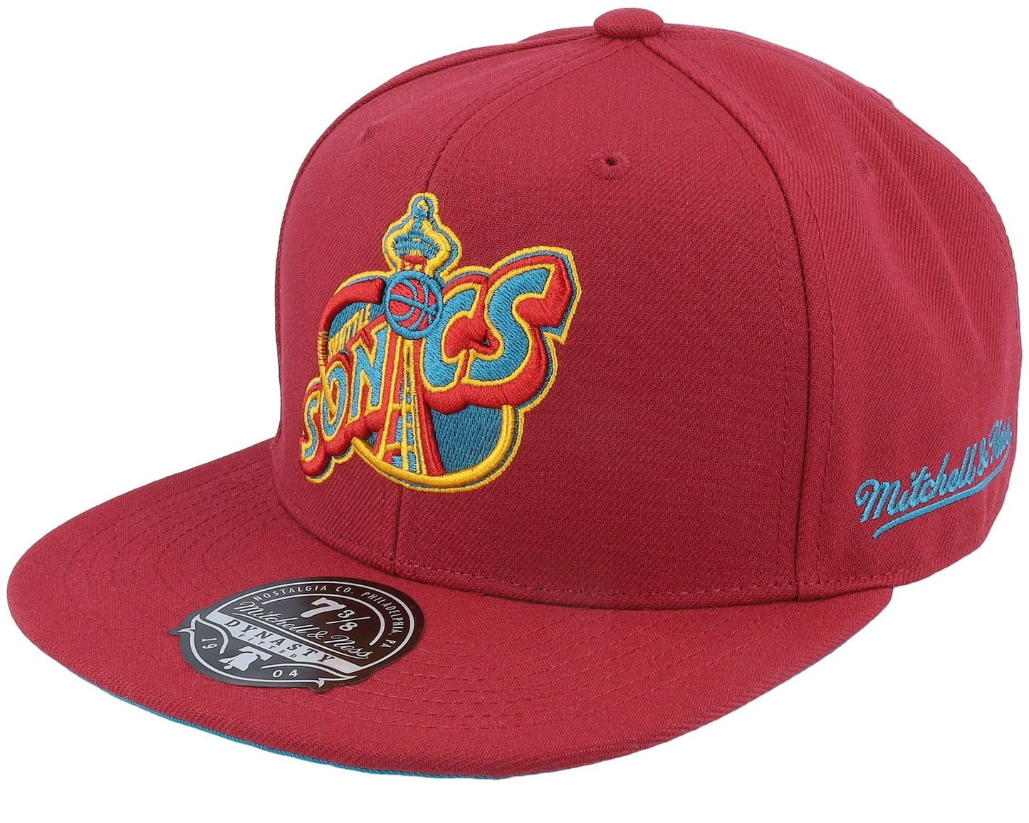 Mitchell & Ness Men's NBA Northern Lights Fitted Hwc Supersonics Fitted Caps