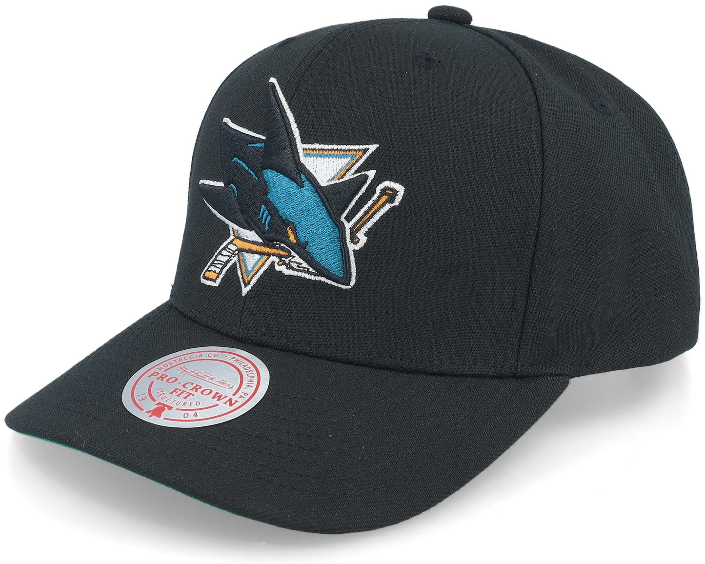 Mitchell & Ness Men's NHL Team Ground 2.0 Pro Snapback Sharks Snapback Caps