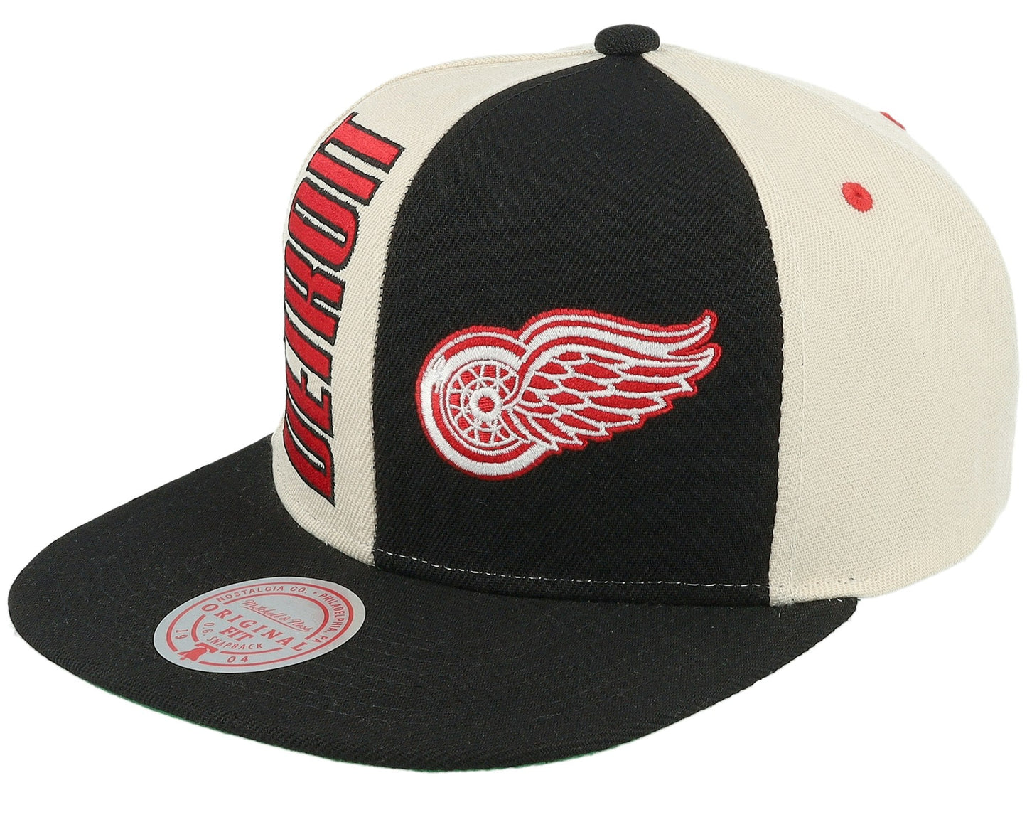 Men's Mitchell & Ness Nhl Pop Panel Snapback Red Wings - Off White