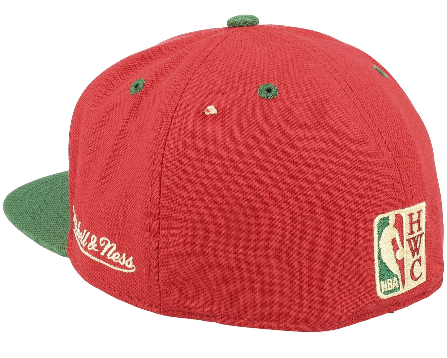 Men's Mitchell & Ness NBA Nightmare Fitted Hwc Hornets - Red