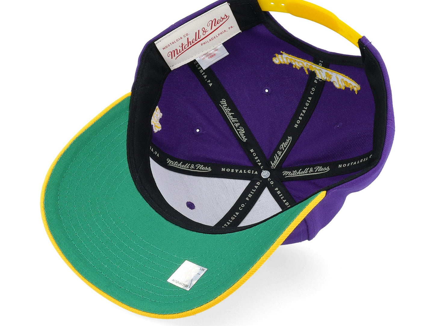 Mitchell & Ness Men's NBA Team Script 2.0 Pro Snapback Hwc Lakers Snapback Caps