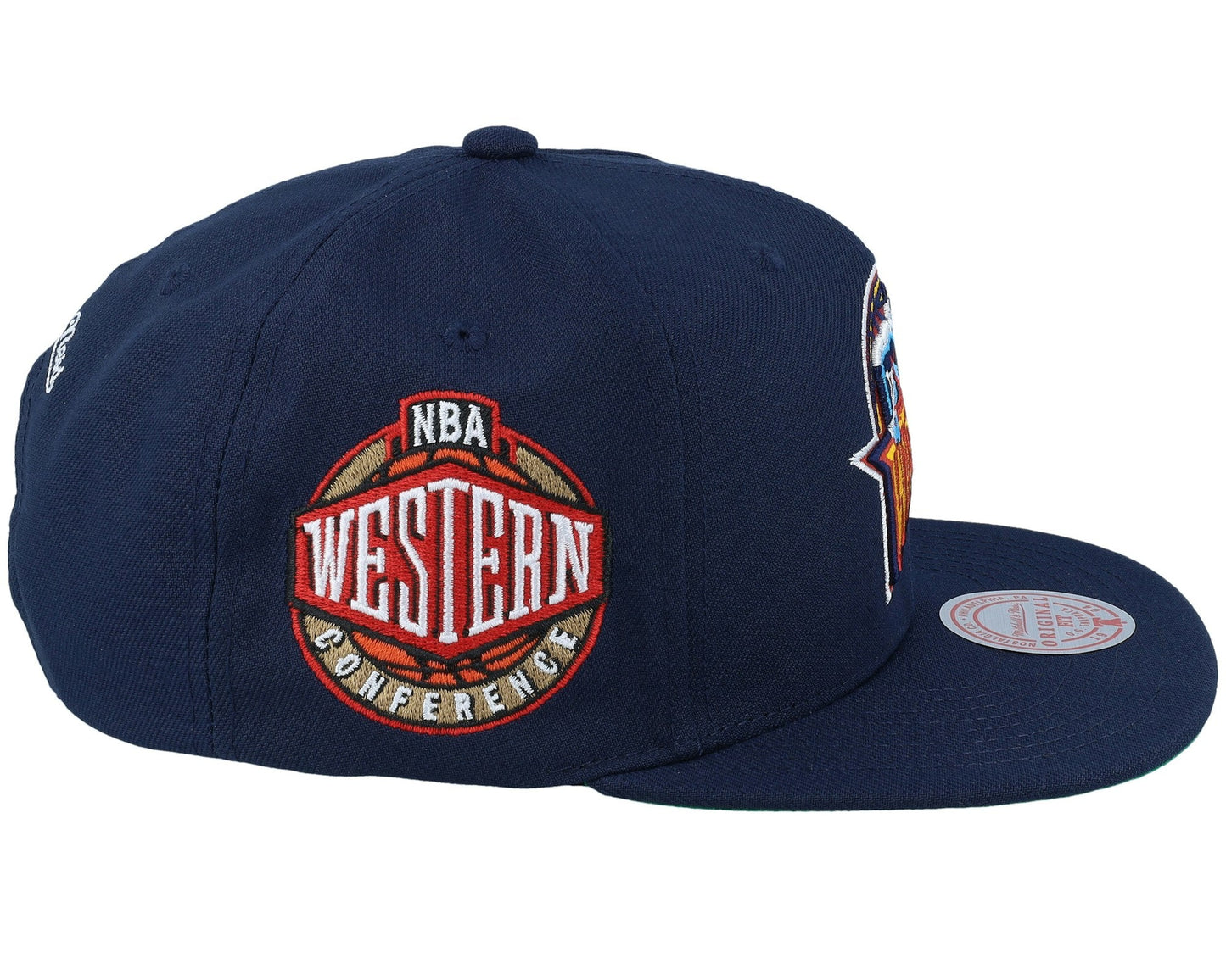 Men's Mitchell & Ness NBA Conference Patch Snapback Hwc Warriors - Navy
