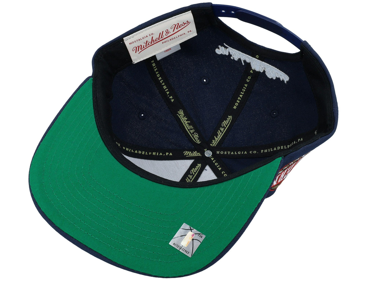 Men's Mitchell & Ness NBA Conference Patch Snapback Hwc Warriors - Navy