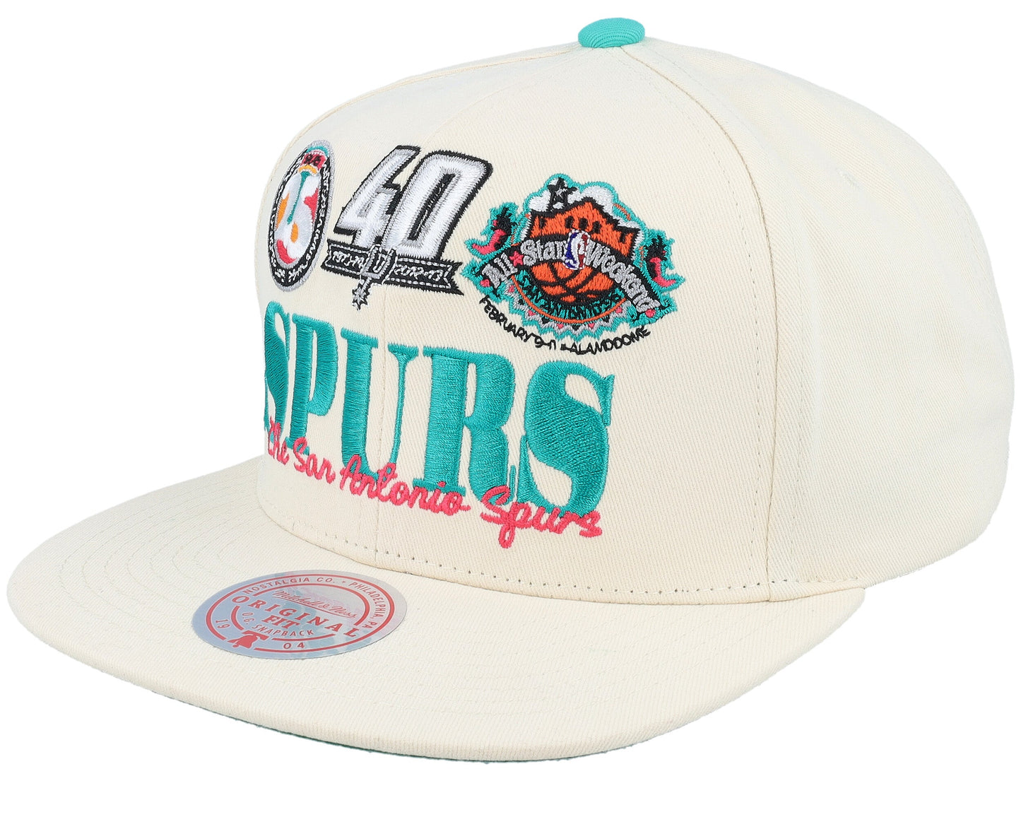 Men's Mitchell & Ness NBA Reframe Retro Snapback Hwc Spurs