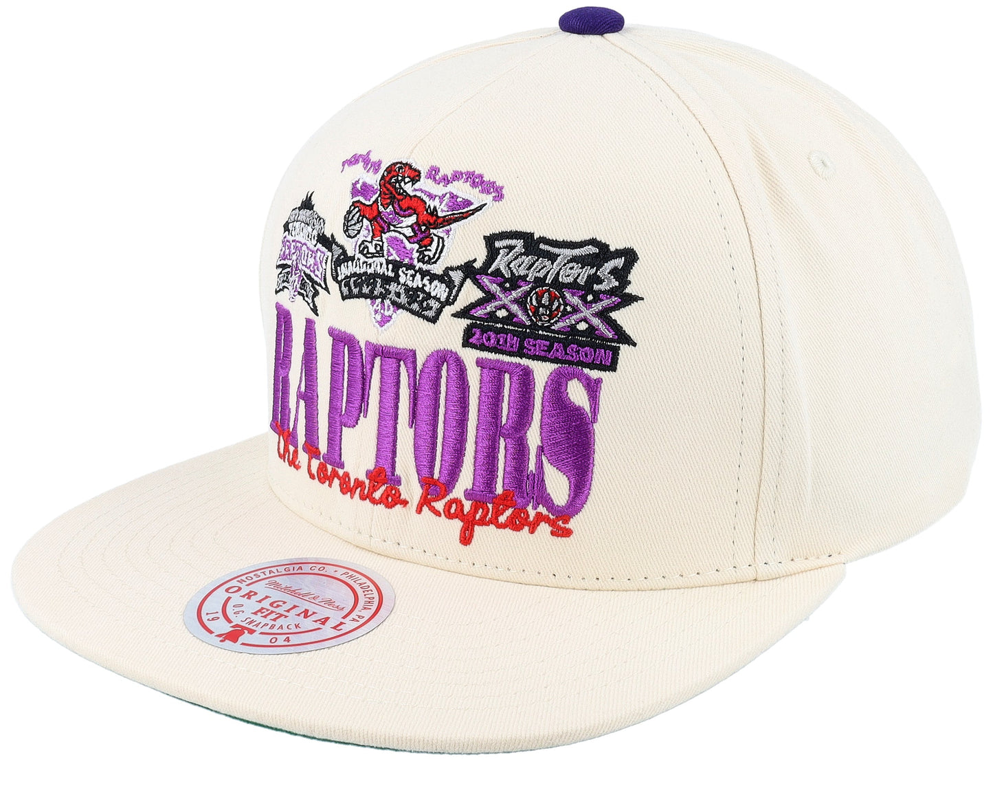 Men's Mitchell & Ness NBA Reframe Retro Snapback Hwc Raptors