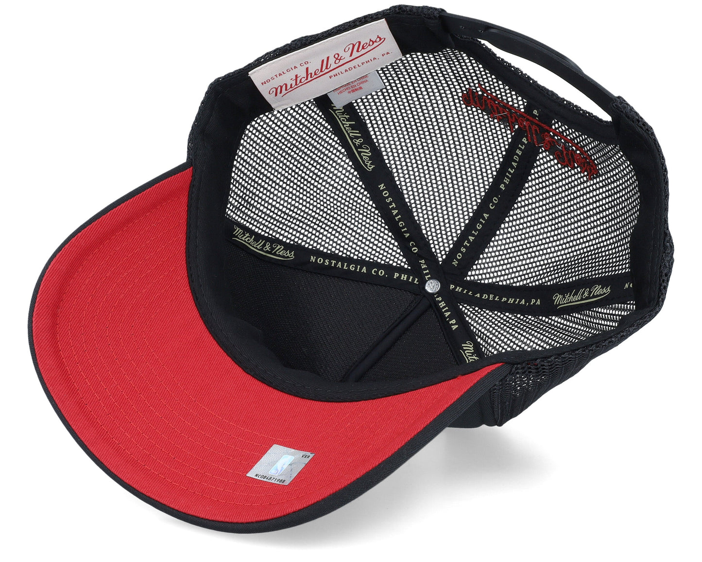 Mitchell & Ness Men's NBA Billboard Trucker Snapback Hwc Heat Snapback Caps
