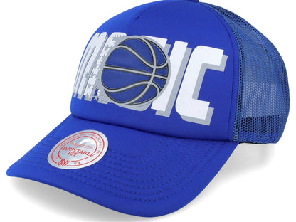 Mitchell & Ness Men's NBA Billboard Trucker Snapback Hwc Magic Snapback Caps
