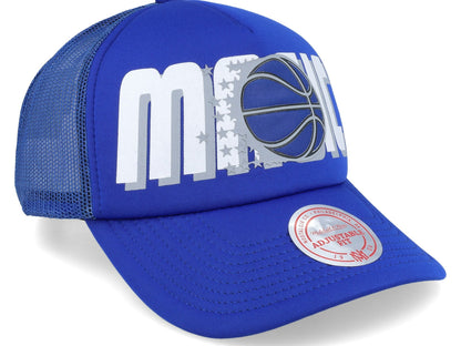 Mitchell & Ness Men's NBA Billboard Trucker Snapback Hwc Magic Snapback Caps