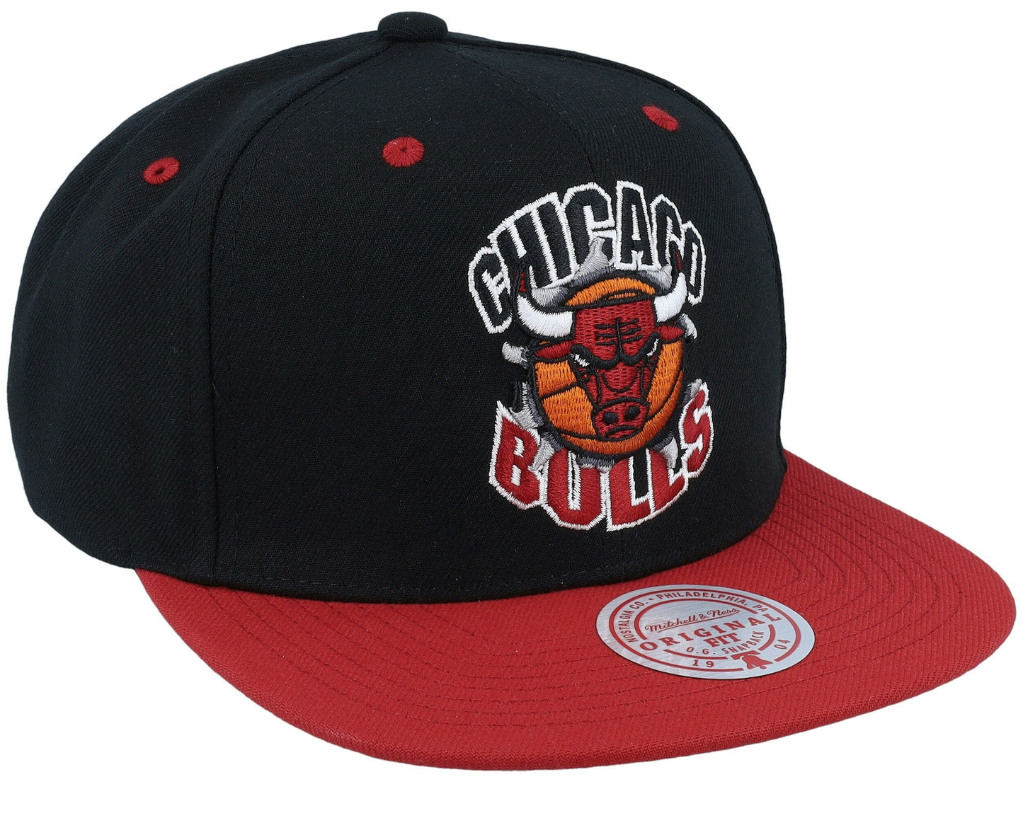 Men's Mitchell & Ness NBA Breakthrough Snapback Bulls - Black
