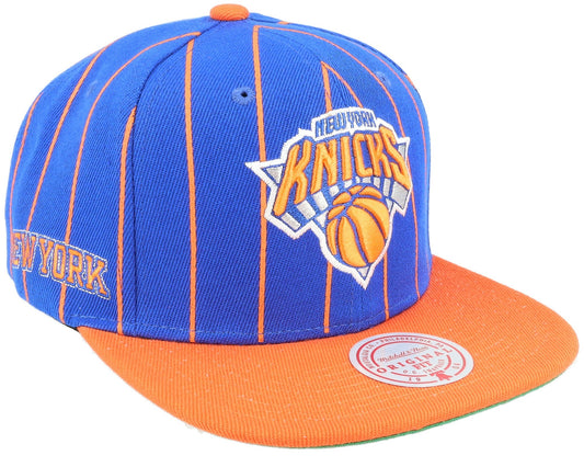 Men's Mitchell & Ness NBA Team Pin Snapback Knicks - Blue