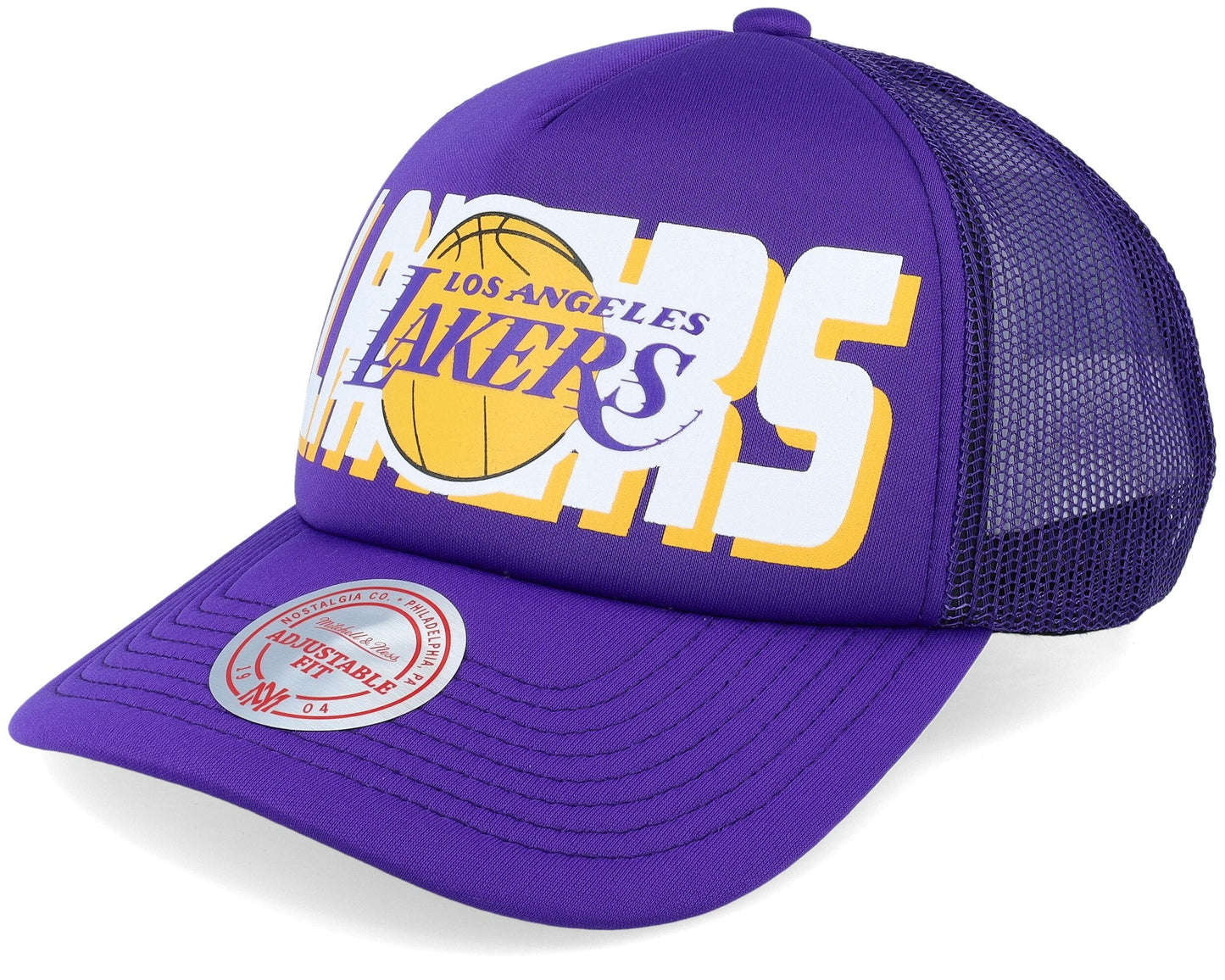 Mitchell & Ness Men's NBA Billboard Trucker Snapback Lakers Snapback Caps