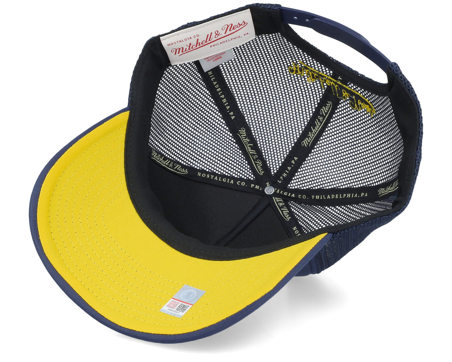 Mitchell & Ness Men's Ncaa Billboard Trucker Snapback Michigan Snapback Caps