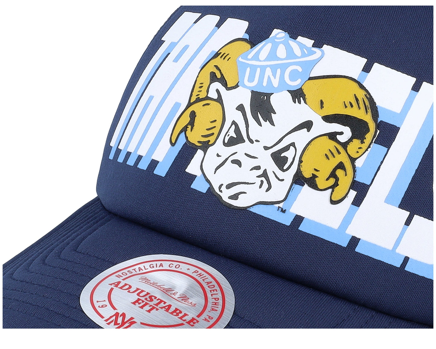 Mitchell & Ness Men's Ncaa Billboard Trucker Snapback North Carolina Snapback Caps