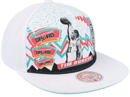 Mitchell & Ness Men's NBA 90'S Playa Deadstock Hwc Spurs Tim Duncan Ball Caps