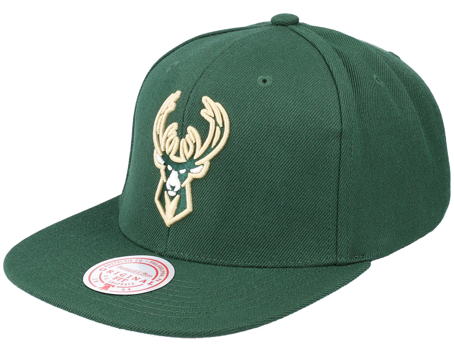 Men's Mitchell & Ness NBA Team Ground 2.0 Snapback Bucks