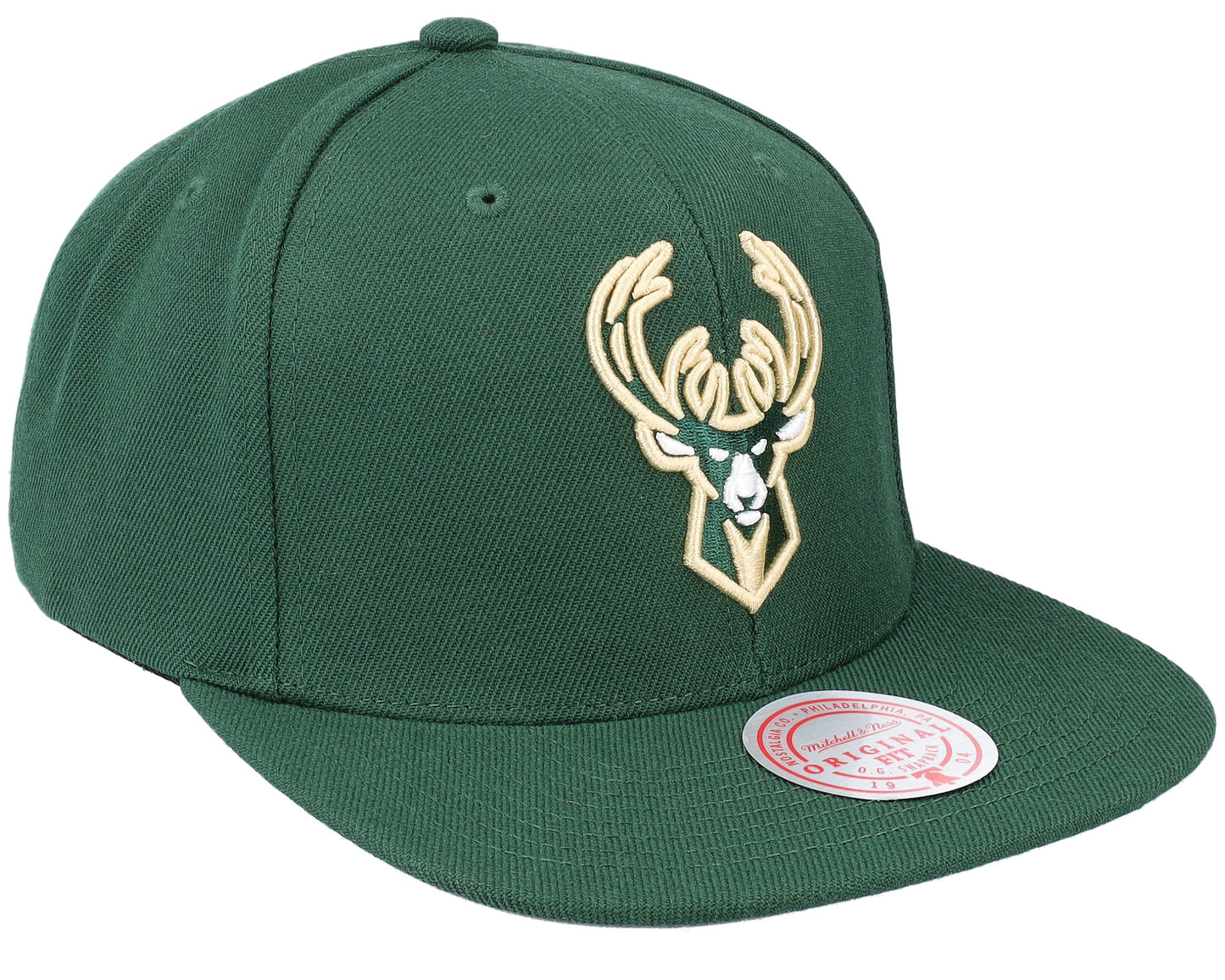 Men's Mitchell & Ness NBA Team Ground 2.0 Snapback Bucks