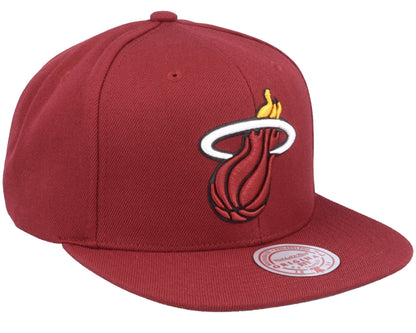 Mitchell & Ness Men's NBA Team Ground 2.0 Snapback Heat