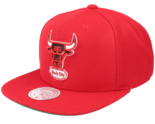 Men's Mitchell & Ness NBA Team Ground 2.0 Snapback Hwc Bulls