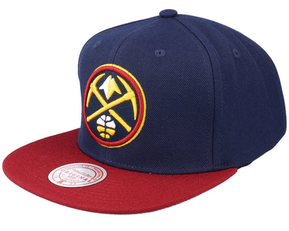 Mitchell & Ness Men's NBA Team 2 Tone 2.0 Snapback NBA Nuggets Snapback Caps