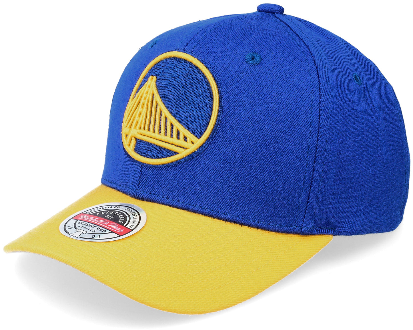 Mitchell & Ness Men's NBA Team 2 Tone 2.0 Stretch Snapback NBA Warriors Snapback Caps