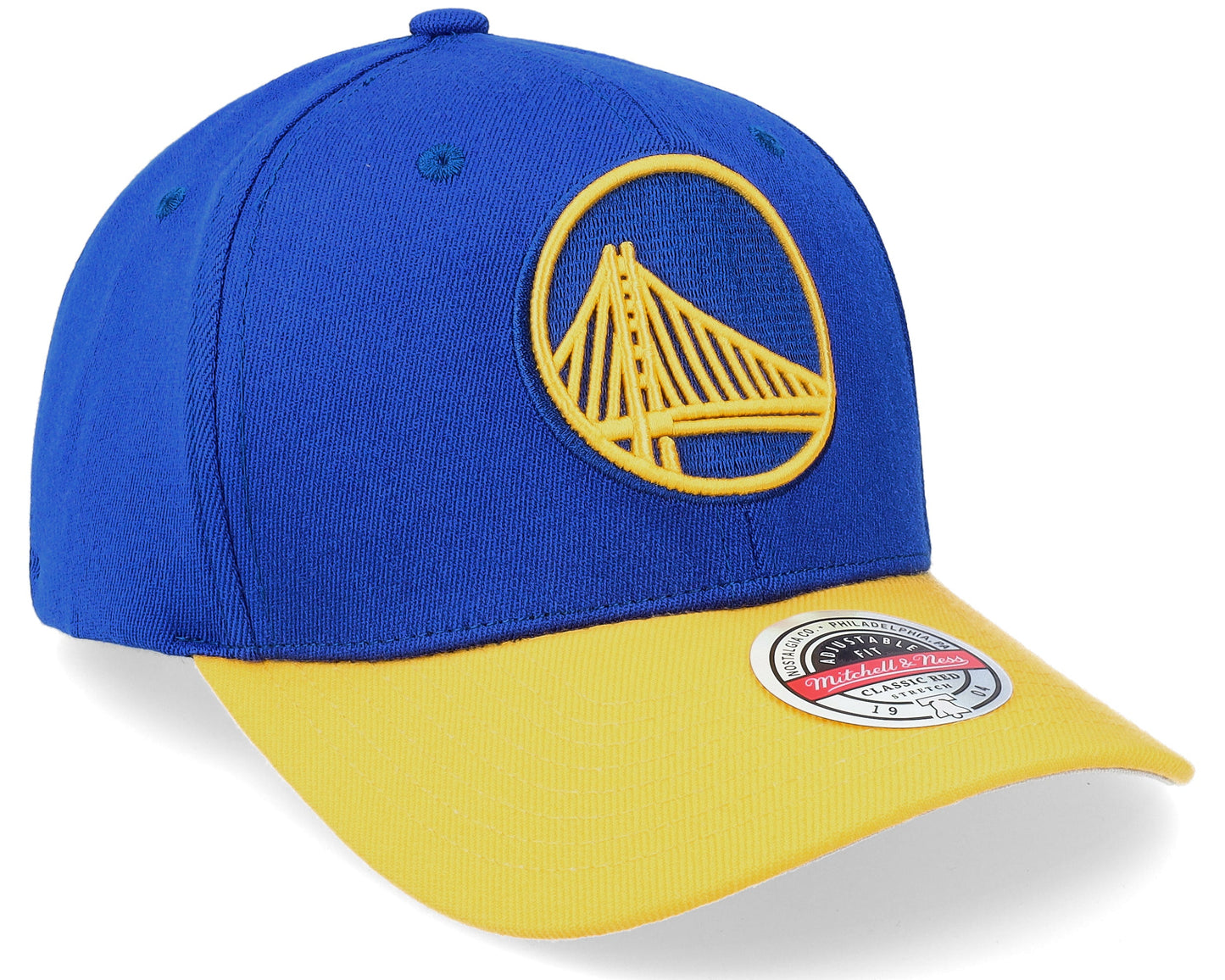 Mitchell & Ness Men's NBA Team 2 Tone 2.0 Stretch Snapback NBA Warriors Snapback Caps