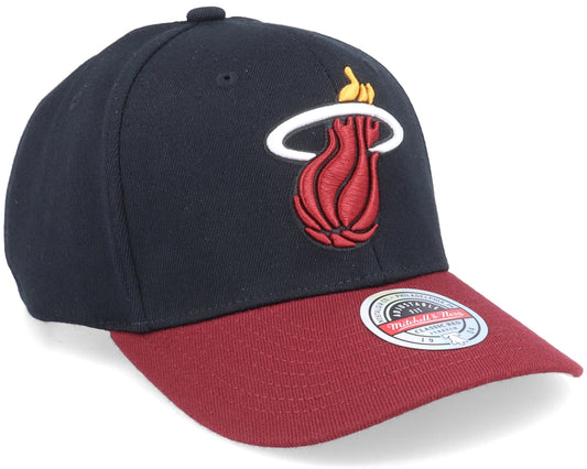 Mitchell & Ness Men's NBA Team 2 Tone 2.0 Stretch Snapback NBA Heat Snapback Caps