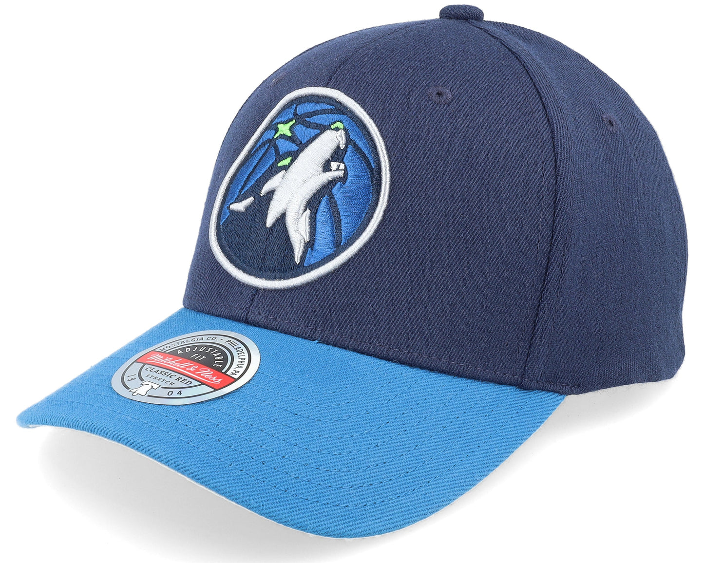 Mitchell & Ness Men's NBA Team 2 Tone 2.0 Stretch Snapback NBA Timberwolves Snapback Caps