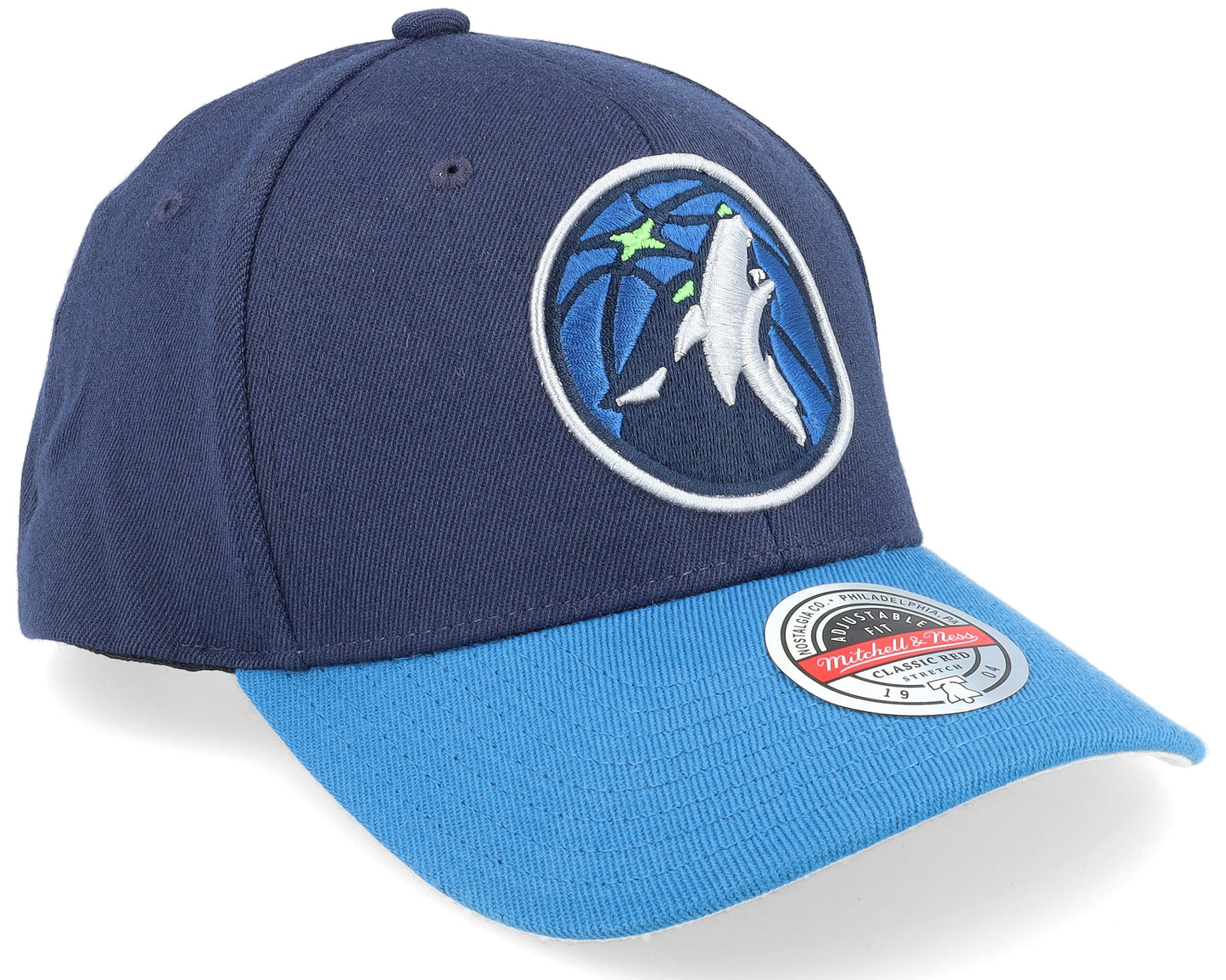 Men's Mitchell & Ness NBA Team 2 Tone 2.0 Stretch Snapback NBA Timberwolves