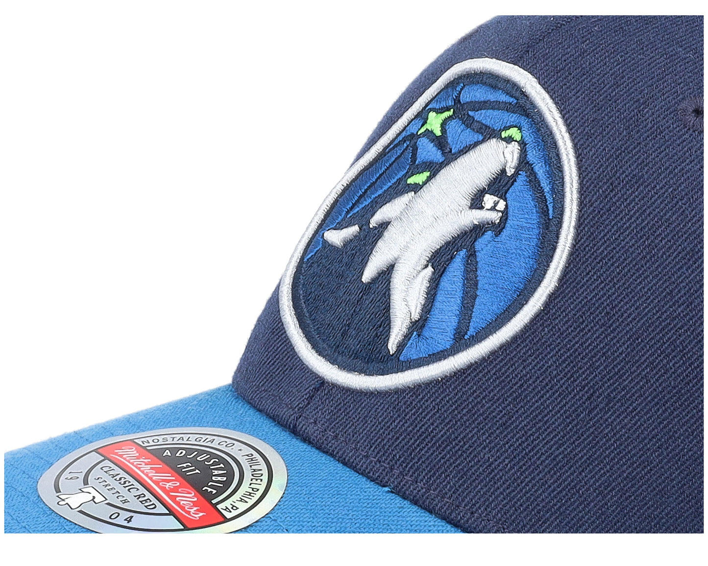 Men's Mitchell & Ness NBA Team 2 Tone 2.0 Stretch Snapback NBA Timberwolves