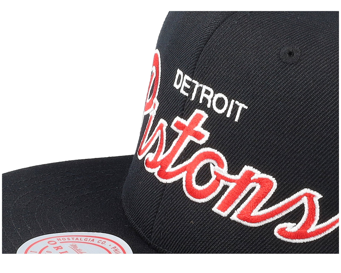 Mitchell & Ness Men's NBA Team Script 2.0 Snapback Pistons Snapback Caps