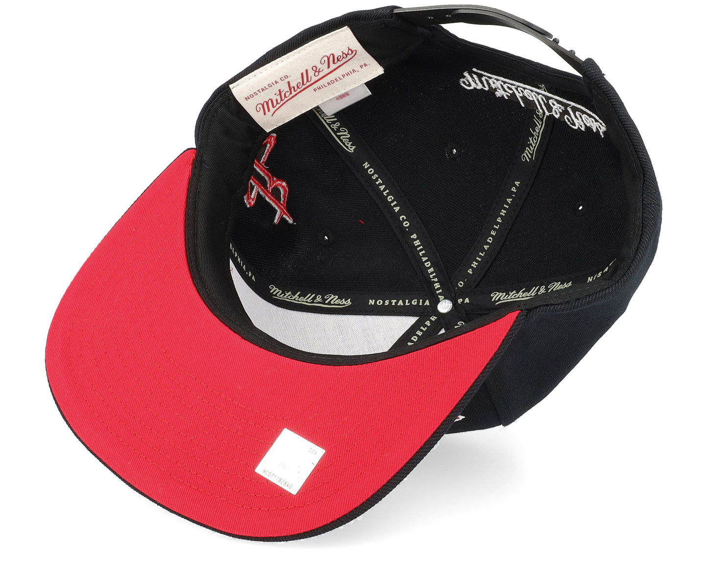 Men's Mitchell & Ness NBA Team Script 2.0 Snapback Rockets