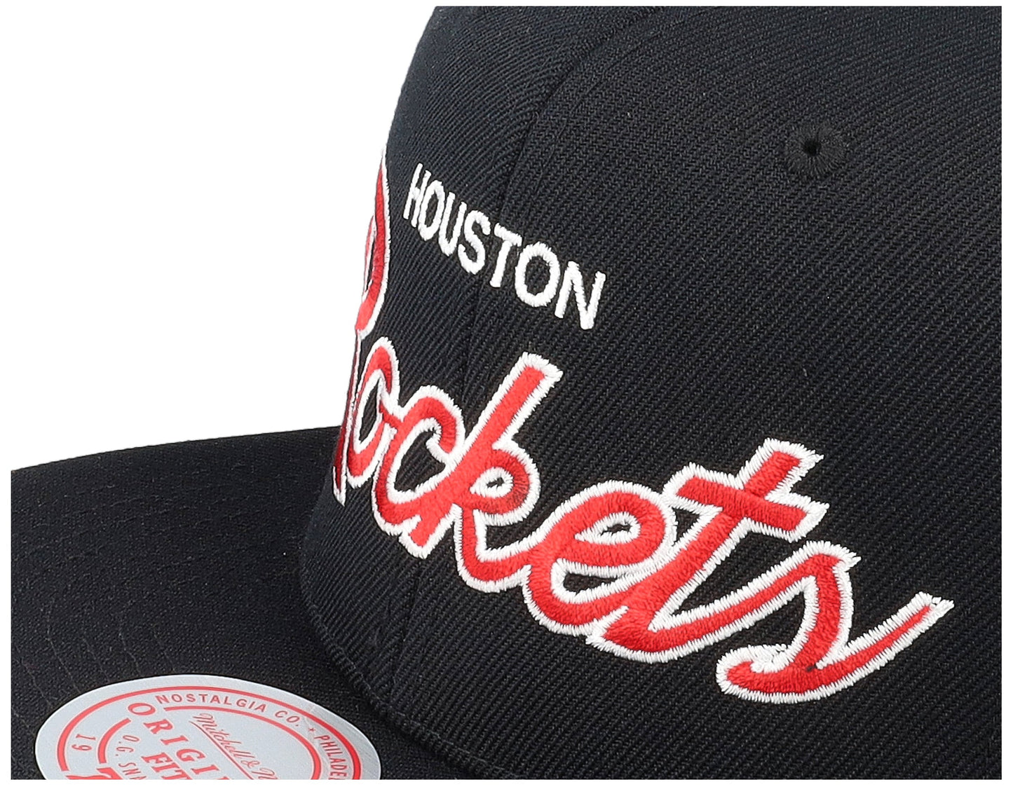 Men's Mitchell & Ness NBA Team Script 2.0 Snapback Rockets