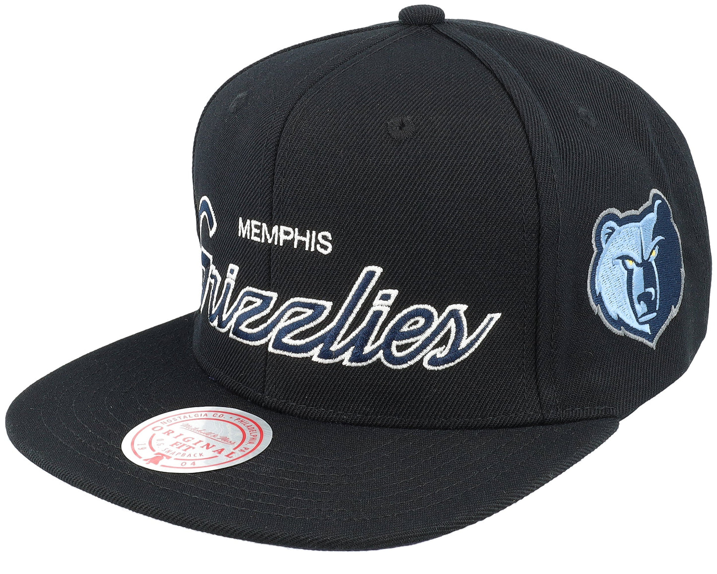 Men's Mitchell & Ness NBA Team Script 2.0 Snapback Grizzlies