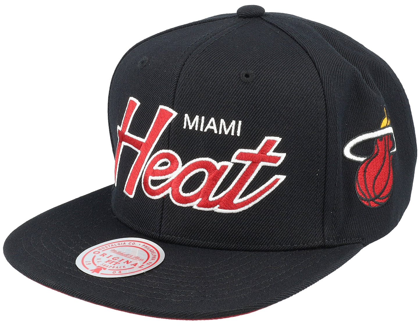Mitchell & Ness Men's NBA Team Script 2.0 Snapback Heat Snapback Caps