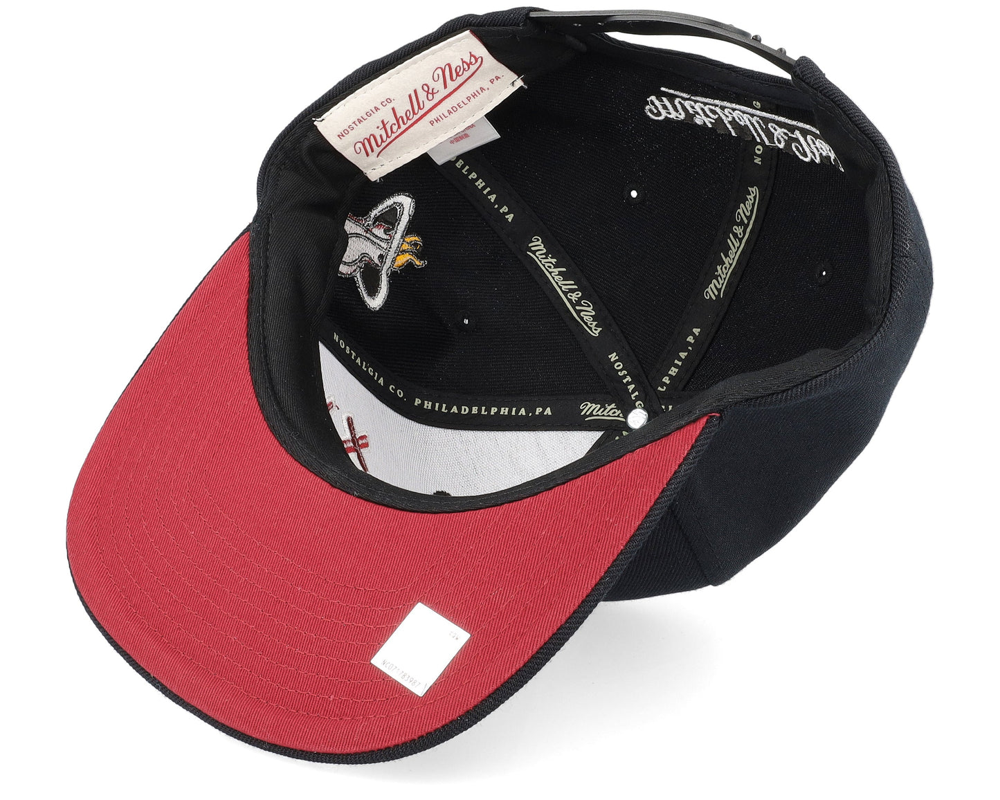 Men's Mitchell & Ness NBA Team Script 2.0 Snapback Heat