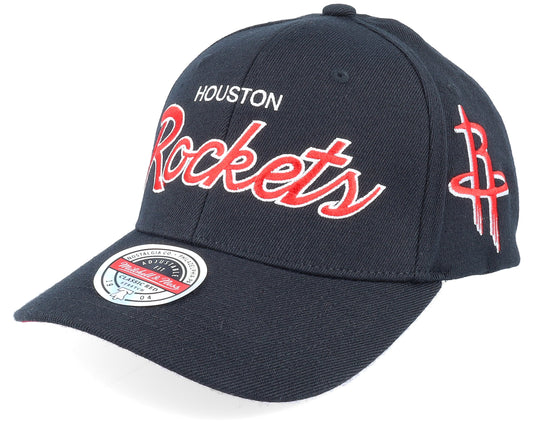 Mitchell & Ness Men's NBA Team Script 2.0 Stretch Snapback Rockets Snapback Caps