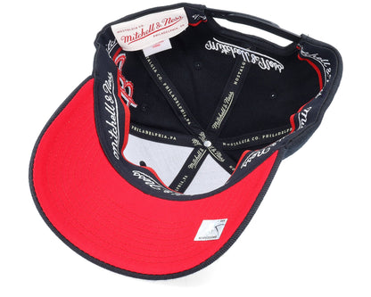 Mitchell & Ness Men's NBA Team Script 2.0 Stretch Snapback Rockets Snapback Caps